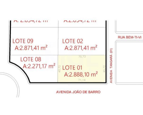 Foto de TANGARÁ DA SERRA/MT - Lote de terreno nº 01, da quadra nº 05-A, no Loteamento Jardim Industriário.
