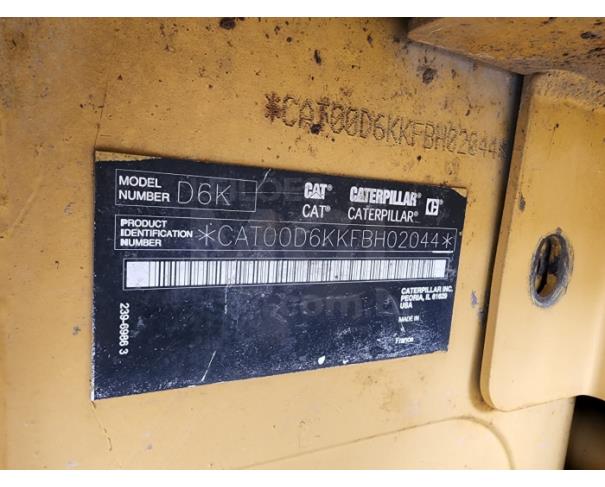 Foto de TRATOR DE ESTEIRAS CATERPILLAR  D6K ANO 2011  HORÍMETRO 7.560