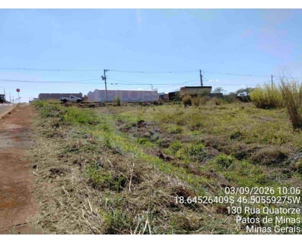 Foto de PATOS DE MINAS/MG - Lote urbano com área de 6.437,52 m², localizado no bairro Planalto 