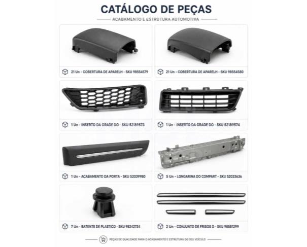 Foto de Juiz de Fora/MG - Acabamento, plastico e lataria - 5 SKUs / 12 pecas - PA00161