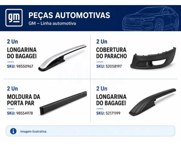 Foto de Juiz de Fora/MG - Acabamento, plastico e lataria - 4 SKUs / 8 pecas - PA00160