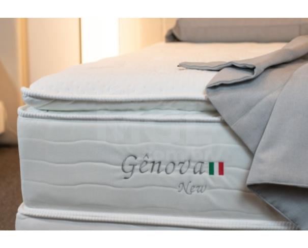 Foto de ITAÚNA/MG - COLCHÃO GÊNOVA NEW POCKET SUED BRANCO 158X198X34CM - MA11208