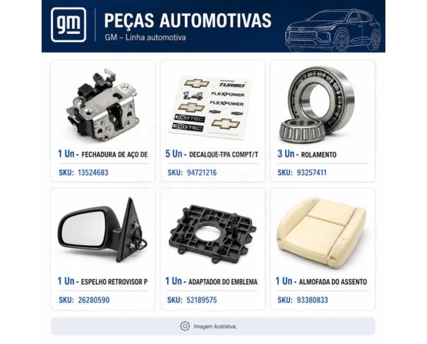 Foto de Juiz de Fora/MG - Diversos automotivos - 6 SKUs / 12 pecas - PA00312