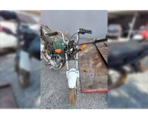 Foto de APARECIDA DE GOIÂNIA/GO - Motocicleta HONDA CG 150 - PARA RETIRADA DE PEÇAS - MOTOR INSERVÍVEL