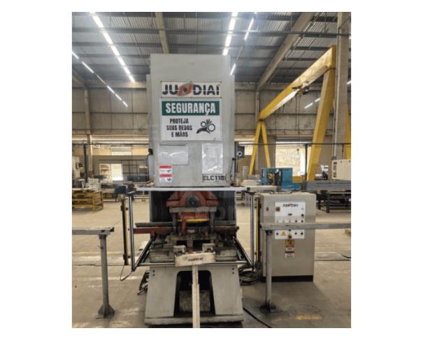 Foto de RIBEIRÃO DAS NEVES/MG - 02 Prensas Excêntricas, marca JUNDIAÍ, modelo ELC-110 F6