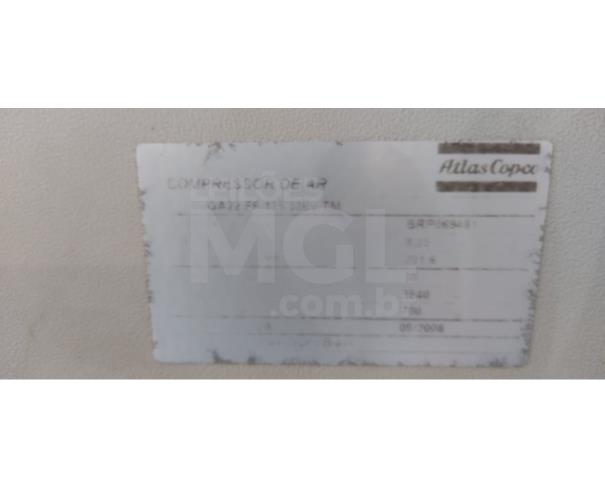 Foto de CONTAGEM/MG-COMPRESSOR DE AR ATLAS COPCO EST PARAFUSO EST AERA0306