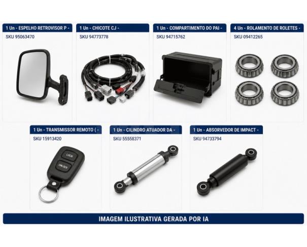 Foto de Juiz de Fora/MG - Diversos automotivos - 7 SKUs / 10 pecas - PA00315