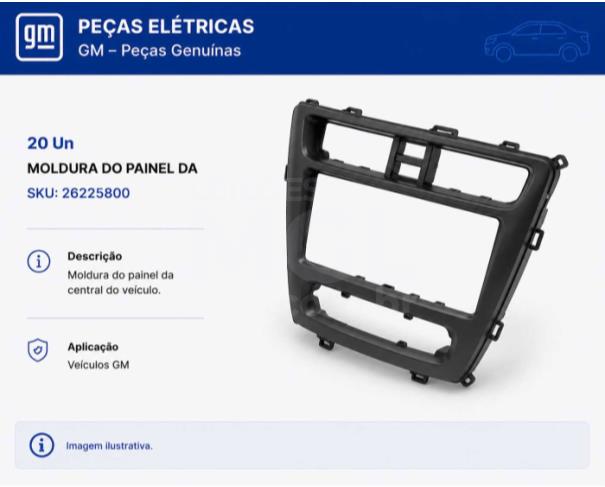 Foto de Juiz de Fora/MG - Acabamento, plastico e lataria - 1 SKUs / 20 pecas - PA00126
