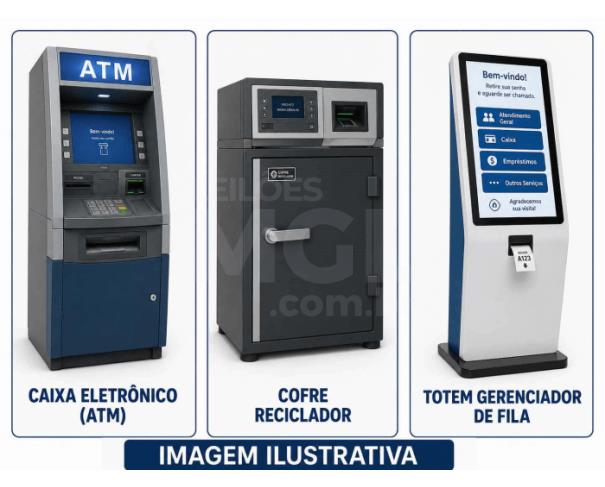 Foto de BRASILIA/DF - Lote composto de sucatas de Caixas Eletrônicos (ATM), Cofres Recicladores e Totens Gerenciadores de Fila