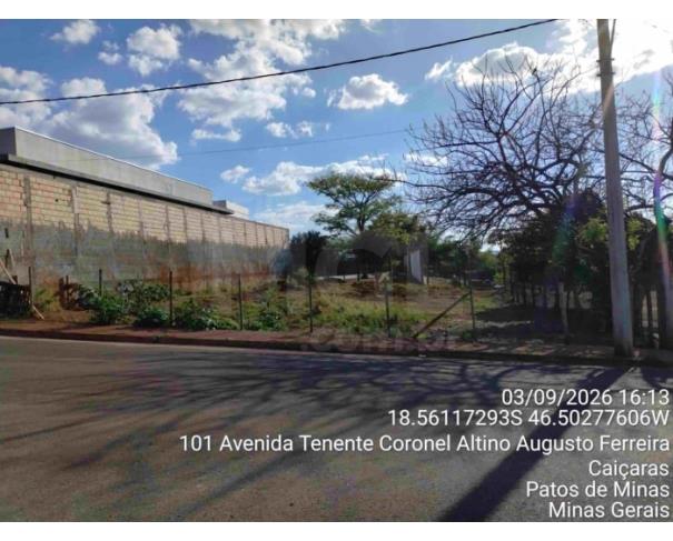 Patos de minas/mg - lote urbano com área de 4.523,46 m², localizado no bairro altos dos caiçadas lote em leilão | mgl leilões