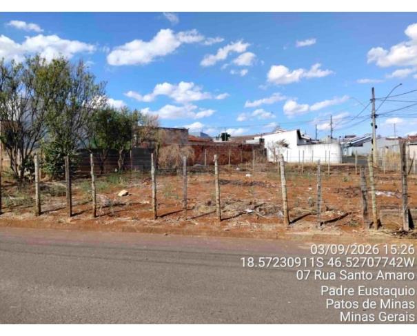 Foto de PATOS DE MINAS/MG - Lote 02 da Quadra B, com área de 510,36 m², localizado na Bairro Padre Eustáquio