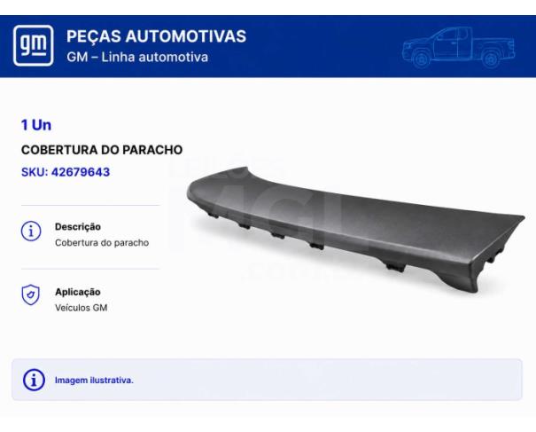 Foto de Juiz de Fora/MG - Acabamento, plastico e lataria - 1 SKUs / 1 pecas - PA00129