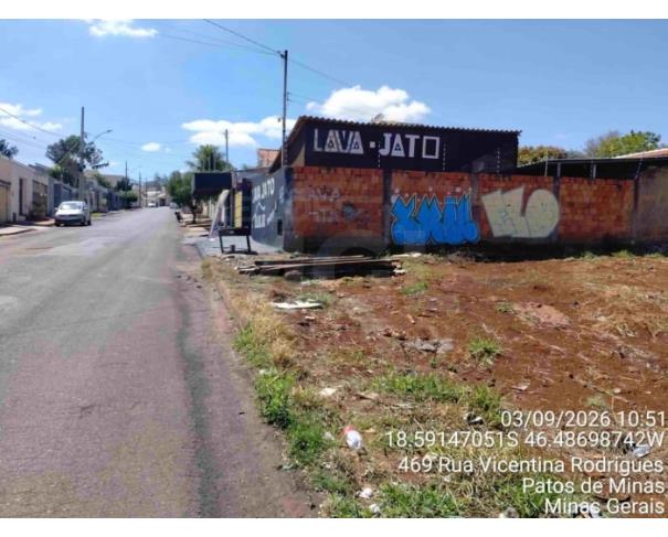 Foto de PATOS DE MINAS/MG - Lote urbano com área de 1.699,76 m², localizado no bairro de Jardim Panorâmico 
