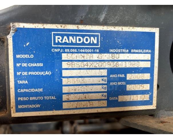 Foto de LAVRAS/MG -  CAMINHÃO TRATOR SCANIA /G 380 A 4x2  - 2008/2009(PROVENIENTE DE DOAÇÃO). 