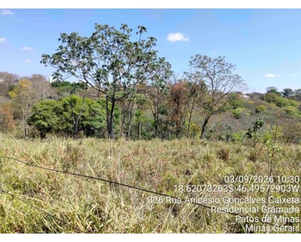 Foto de PATOS DE MINAS/MG - Lote 01 da Quadra 03, destinado a equipamento comunitário, com área de 3.920,39 m², localizado no Bairro Campos Elíseos