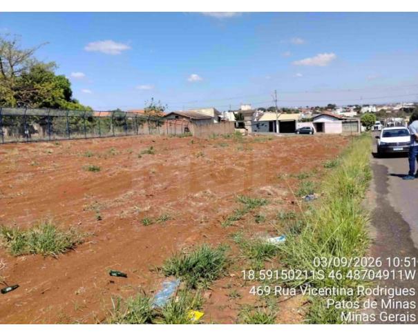 Foto de PATOS DE MINAS/MG - Lote urbano com área de 1.699,76 m², localizado no bairro de Jardim Panorâmico 
