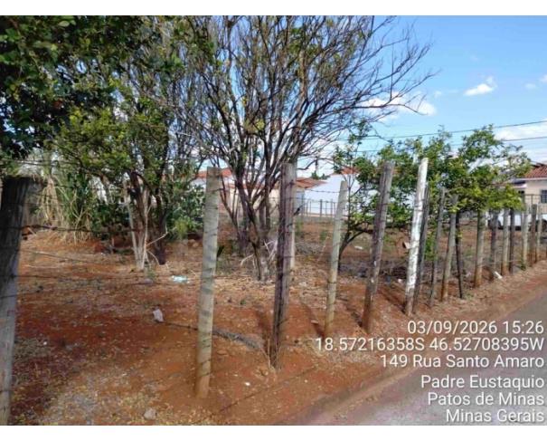 Foto de PATOS DE MINAS/MG - Lote 02 da Quadra B, com área de 510,36 m², localizado na Bairro Padre Eustáquio
