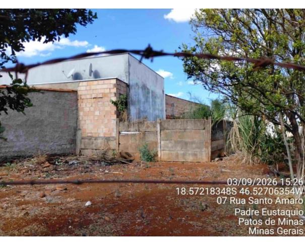 Foto de PATOS DE MINAS/MG - Lote 02 da Quadra B, com área de 510,36 m², localizado na Bairro Padre Eustáquio