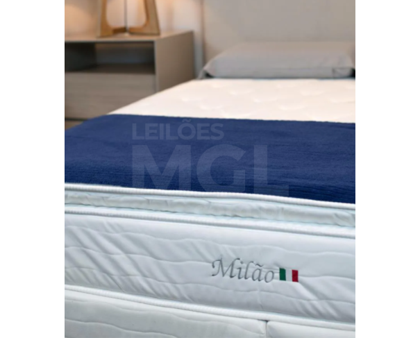 Foto de ITAÚNA/MG - COLCHÃO  MILÃO POCKET SUED BRANCO 138X188X30CM-MA11284