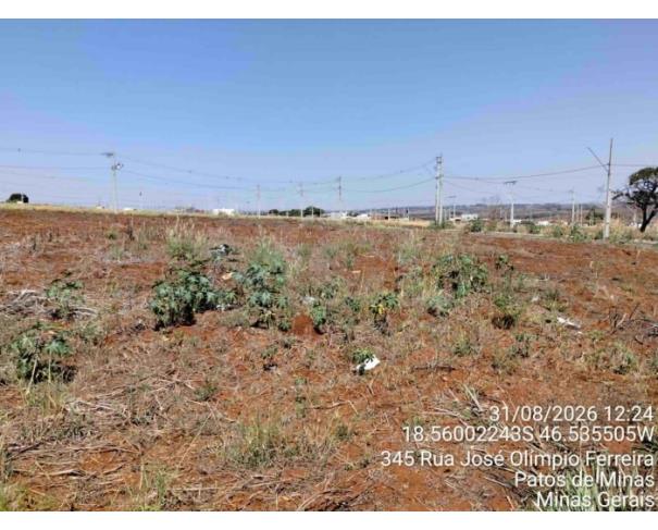 Foto de PATOS DE MINAS/MG - Lote urbano com área de 6.004,77 m², localizado na Rua José Olímpio Ferreira, bairro Residencial Sorriso 