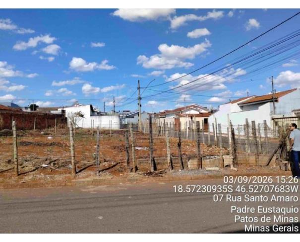 Foto de PATOS DE MINAS/MG - Lote 02 da Quadra B, com área de 510,36 m², localizado na Bairro Padre Eustáquio
