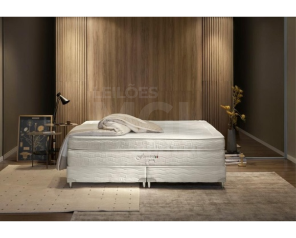 Foto de ITAÚNA/MG - COLCHÃO FERRARA MOLA POCKET SUED BRANCO 193X203X34 CM -MA11527