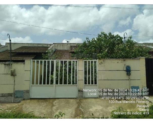 Foto de PACAJUS/CE — Casa com 2 quartos e 2 Vagas na Garagem no Bairro 