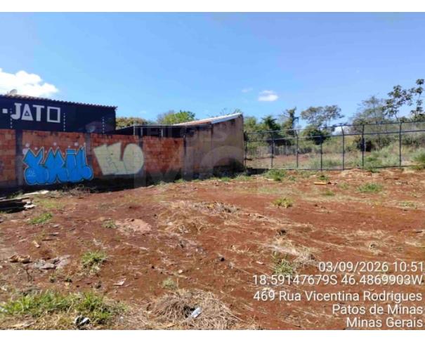 Foto de PATOS DE MINAS/MG - Lote urbano com área de 1.699,76 m², localizado no bairro de Jardim Panorâmico 