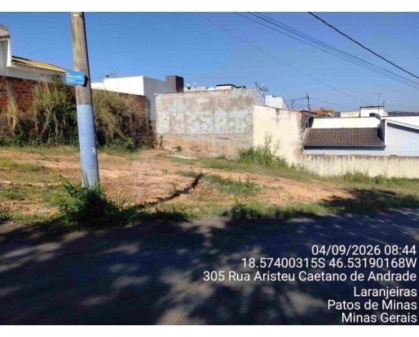 Foto de PATOS DE MINAS/MG - Lote urbano com área de 328,13 m², localizado no bairro Cerrado e Padre Eustáquio 