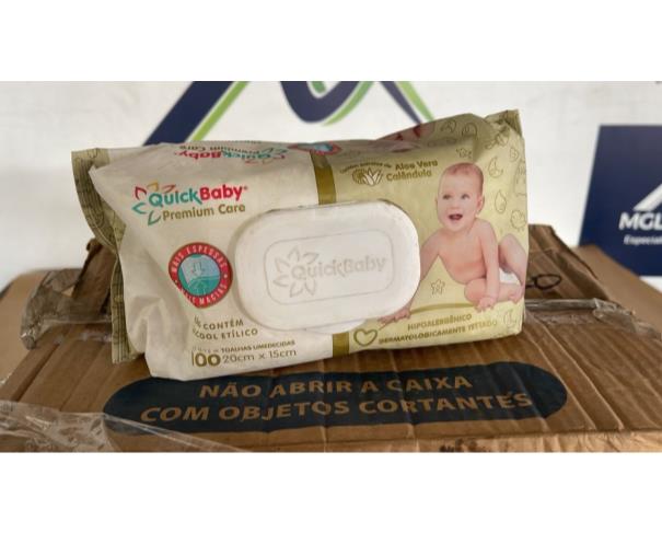 Foto de ITAÚNA/MG - CAIXA TOALHA HIGIENICA UMEDECIDA QUINCK BABY