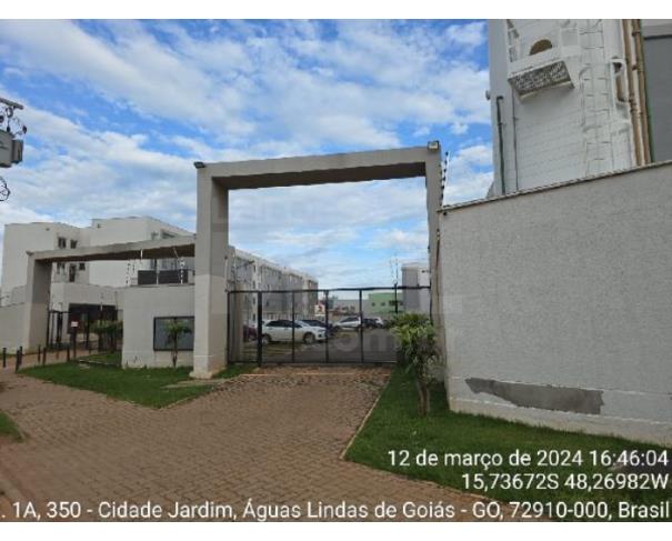 Foto de ÁGUAS LINDAS DE GOIÁS/GO — Apartamento com 2 quartos e 1 vaga na garagem no bairro Cidade Jardim