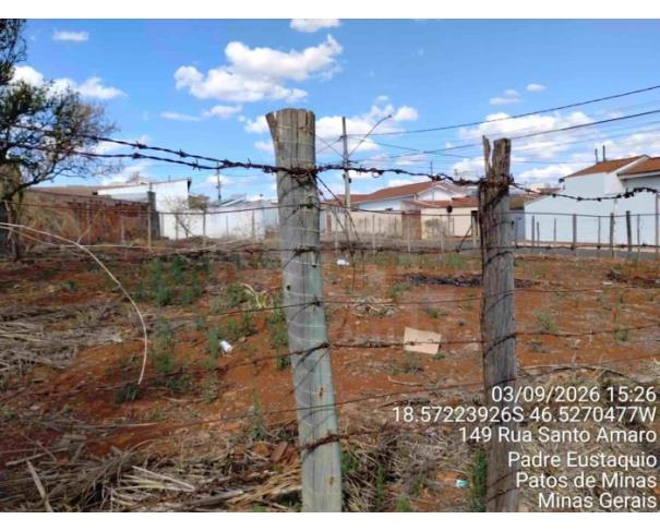 Foto de PATOS DE MINAS/MG - Lote 02 da Quadra B, com área de 510,36 m², localizado na Bairro Padre Eustáquio