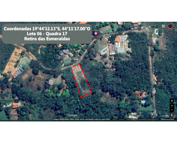 Foto de ESMERALDAS/MG — Lote com 1.350,00m² no Retiro das Esmeraldas