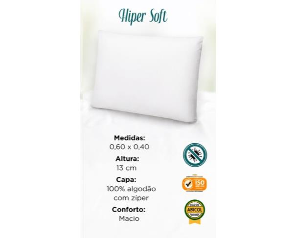 Foto de ITAUNA/MG-  TRAVESSEIRO HIPER SOFT  60x40