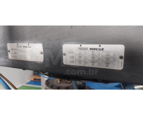 Foto de CONTAGEM/MG-COMPRESSOR AR SCHULZ SRP3100 FLEX 7,5B TRIFÁSICO BLINDADO-380V 60 HZ 