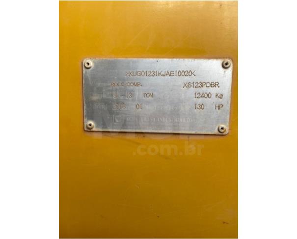 Foto de SÃO SEBASTIÃO DA BELA VISTA/MG - Rolo Compactador XCMG, modelo XS123PD BR