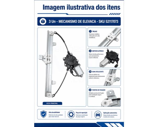 Foto de Juiz de Fora/MG - Diversos automotivos - 1 SKUs / 3 pecas - PA00273
