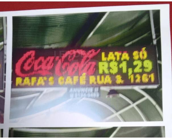 Foto de Rio Claro/SP- Display LED Semi Outdoor – 32 x 128 | 3 Cores