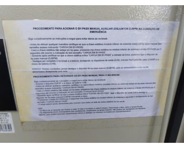 Foto de ITAÚNA/MG- Nobreak 30 KVA