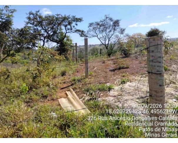 Foto de PATOS DE MINAS/MG - Lote 01 da Quadra 03, destinado a equipamento comunitário, com área de 3.920,39 m², localizado no Bairro Campos Elíseos