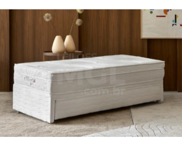 Foto de ITAÚNA/MG -   BIBOX PLUS MOLAS POCKET SUEDE BRANCO 108X188X40 PA6701
