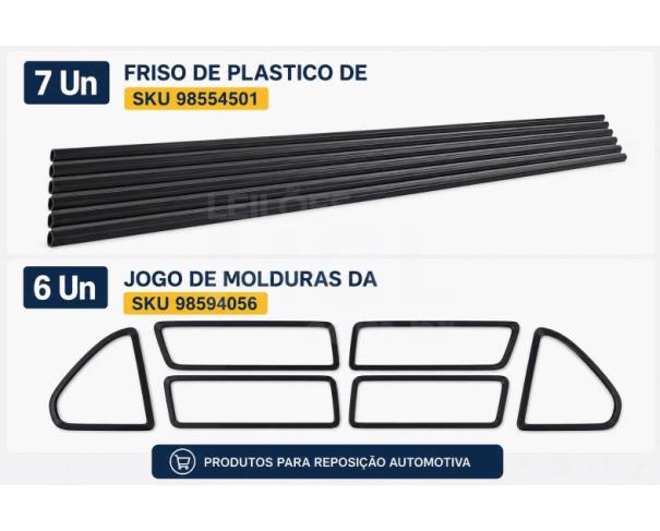 Foto de Juiz de Fora/MG - Acabamento, plastico e lataria - 2 SKUs / 13 pecas - PA00146