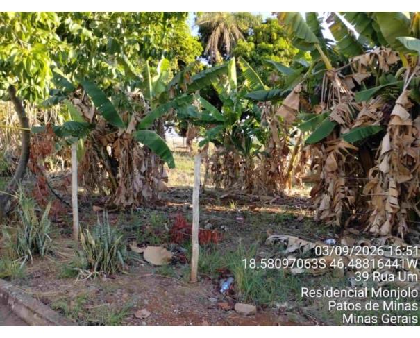 Foto de PATOS DE MINAS/MG - Terreno urbano com área de 2.758,40 m², destinado a equipamento comunitário, localizado no bairro Residencial Monjolo 