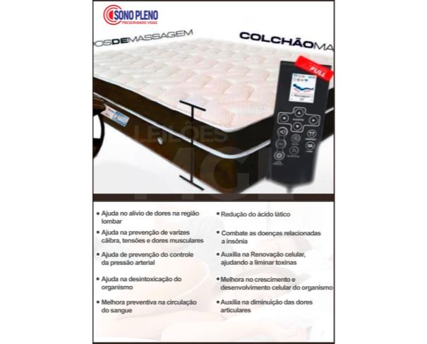 Foto de ITAÚNA/MG - COLCHÃO TERAPÊUTICO CASAL PADRÃO 138X188X30CM
