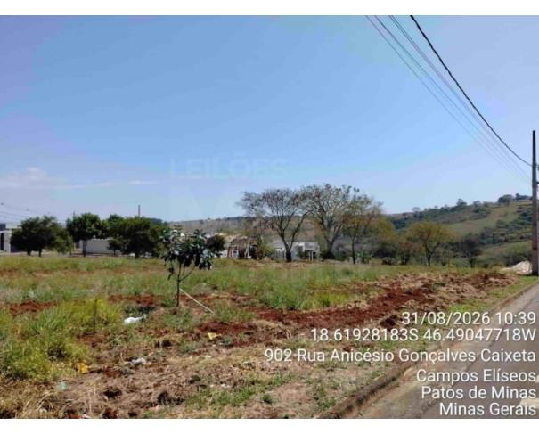 Foto de PATOS DE MINAS/MG - Lote urbano com área de 4.244,62 m², localizado no bairro Campos Elíseos 