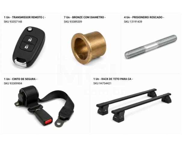 Foto de Juiz de Fora/MG - Diversos automotivos - 5 SKUs / 14 pecas - PA00307