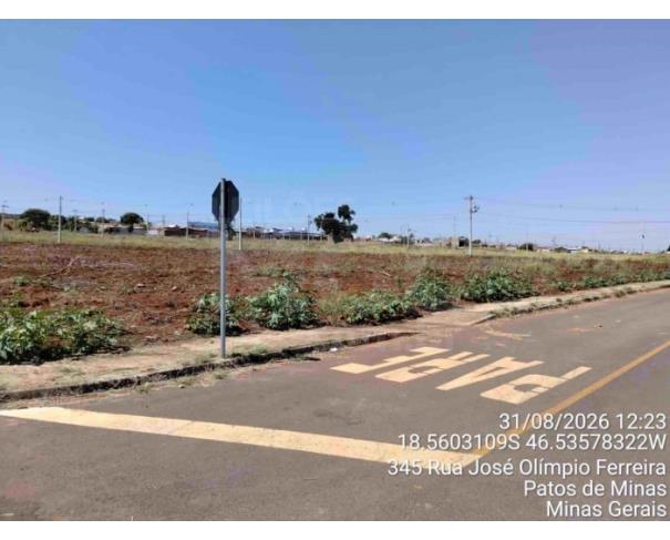 Foto de PATOS DE MINAS/MG - Lote urbano com área de 6.004,77 m², localizado na Rua José Olímpio Ferreira, bairro Residencial Sorriso 