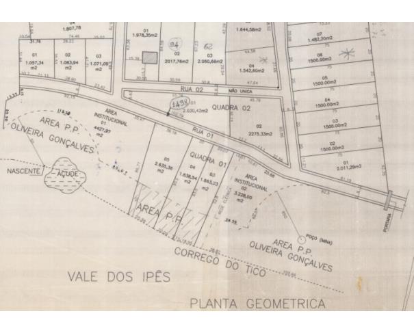 Foto de ITAÚNA/MG — Lote com 2.635,38m² no "Condomínio Alphaville Vale dos Ipês, Etapa I" 