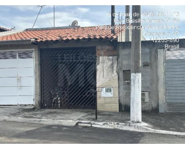 Caçapava/sp — casa parque residencial santo andré (f8444409032230) casas em leilão | mgl leilões