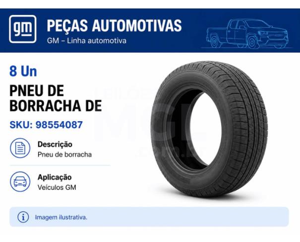 Foto de Juiz de Fora/MG - Borracha, vedacao e guarnicoes - 1 SKUs / 8 pecas - PA00188